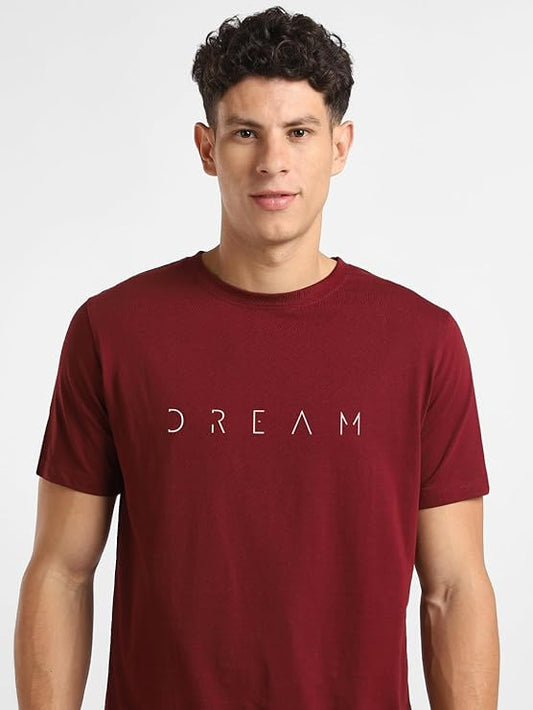 Men's Graphic Printed Regular Fit Cotton T-Shirt