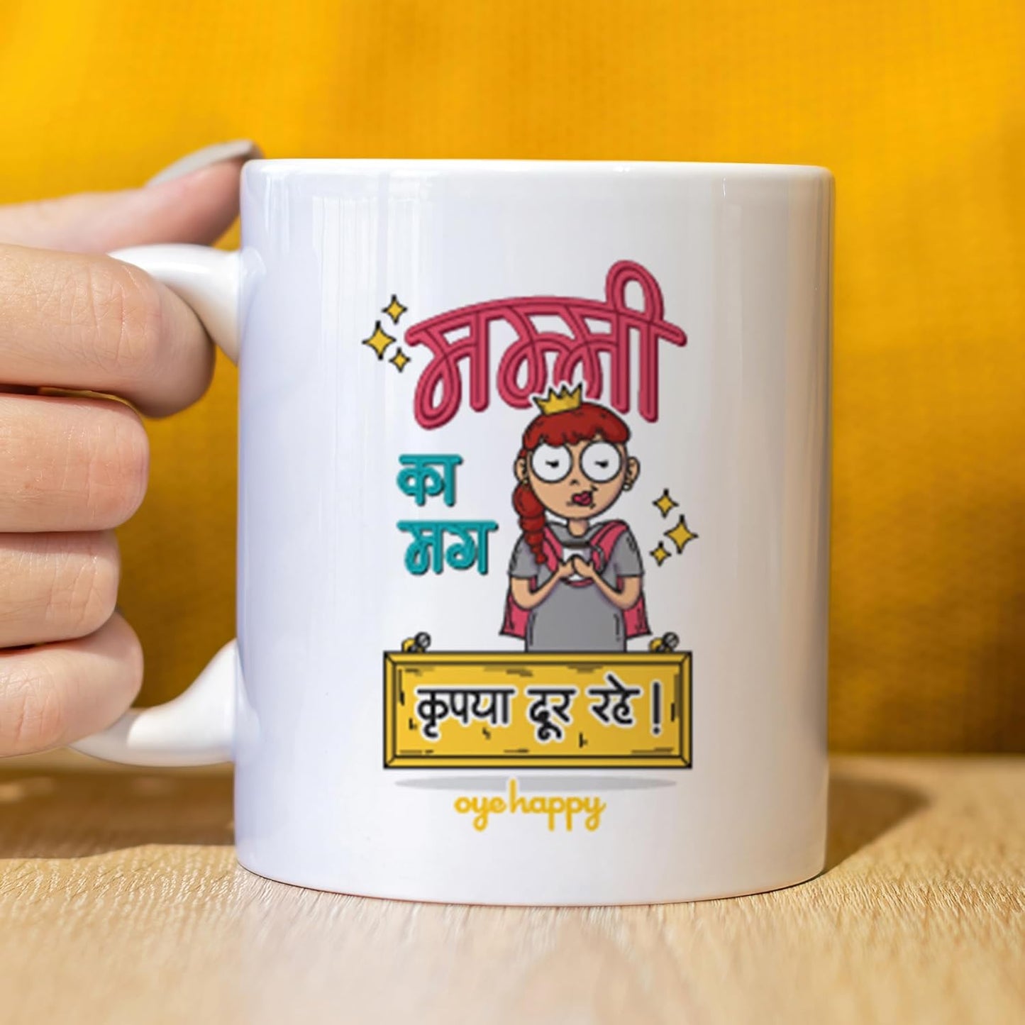 Oye Happy- Mummy Ka Mug - Mother's Day Cermaic Mug-330 Ml - Mother's Day Gifts/Gifts for Moms
