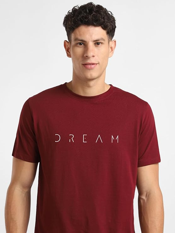 Men's Graphic Printed Regular Fit Cotton T-Shirt